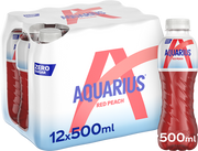 Aquarius Zero Sugar Red Peach (12 x 500 ml)
