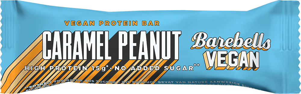 Barebells Vegan Protein Bar Caramel Peanut (12 x 55 g)