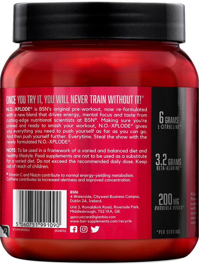 BSN N.O.-Xplode Green Burst (390 g)