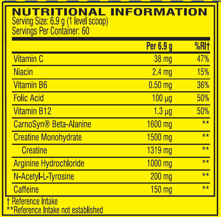 C4 Original Pre-workout Frozen Bombsicle (60 servings)