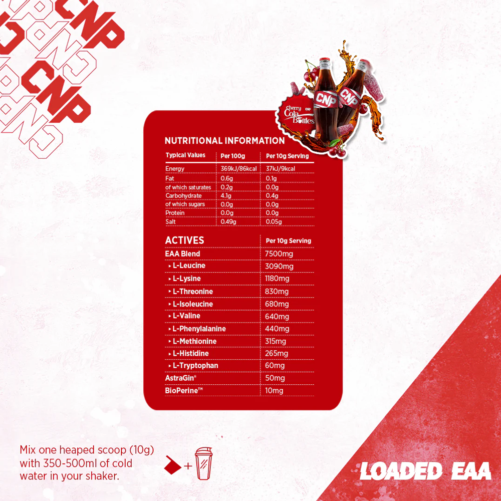 CNP Loaded EAA Cherry Cola Bottles (300 g)