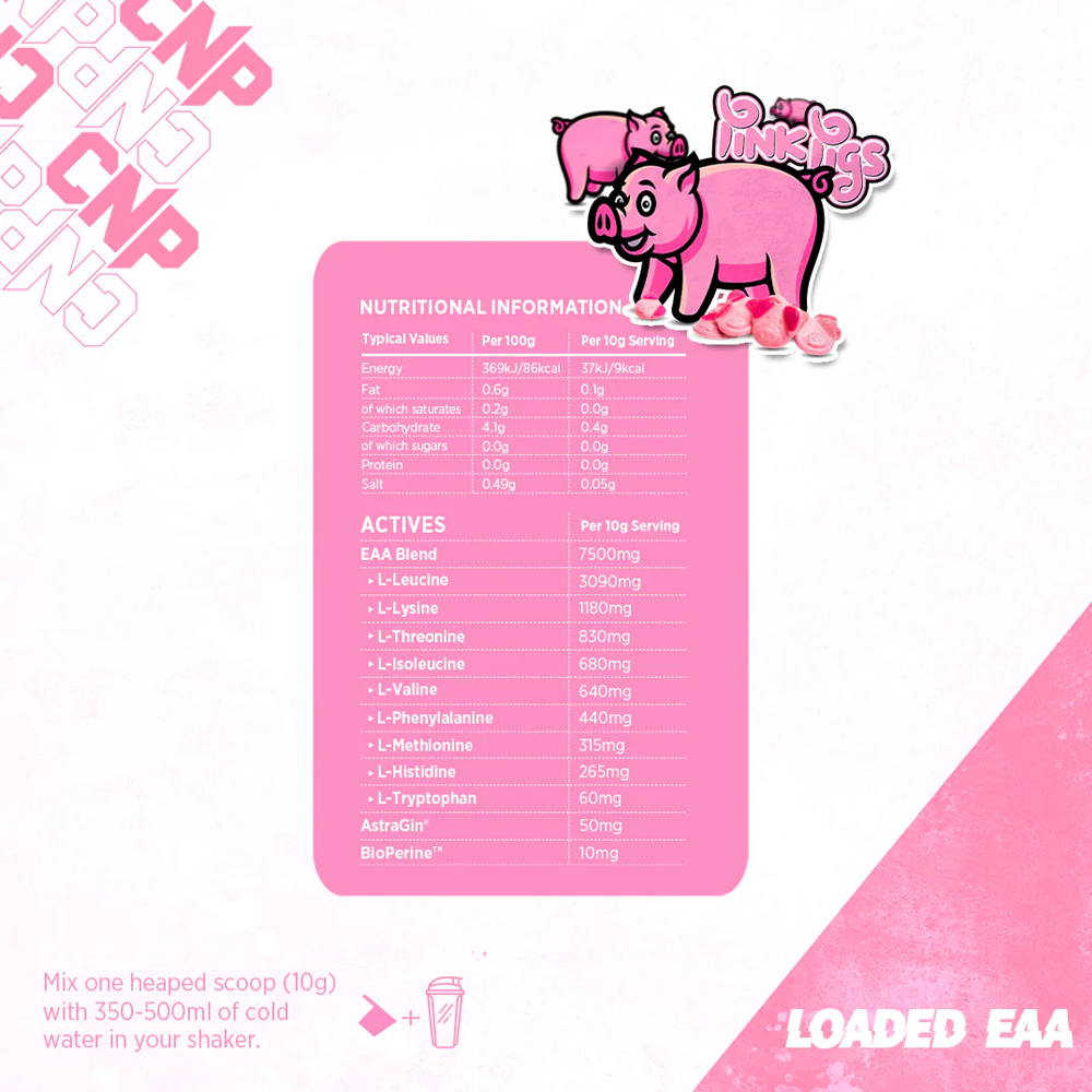 CNP Loaded EAA Pink Pigs (300 g)