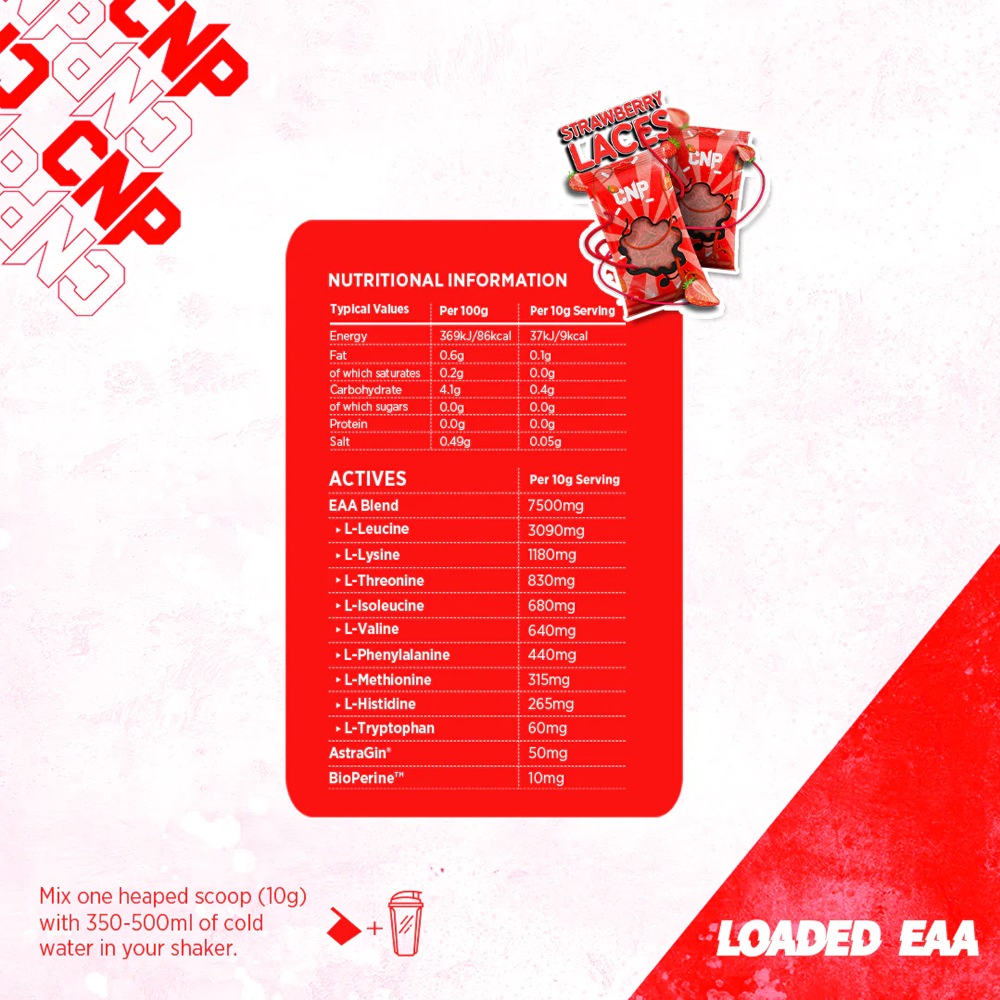 CNP Loaded EAA Strawberry Laces (300 g)