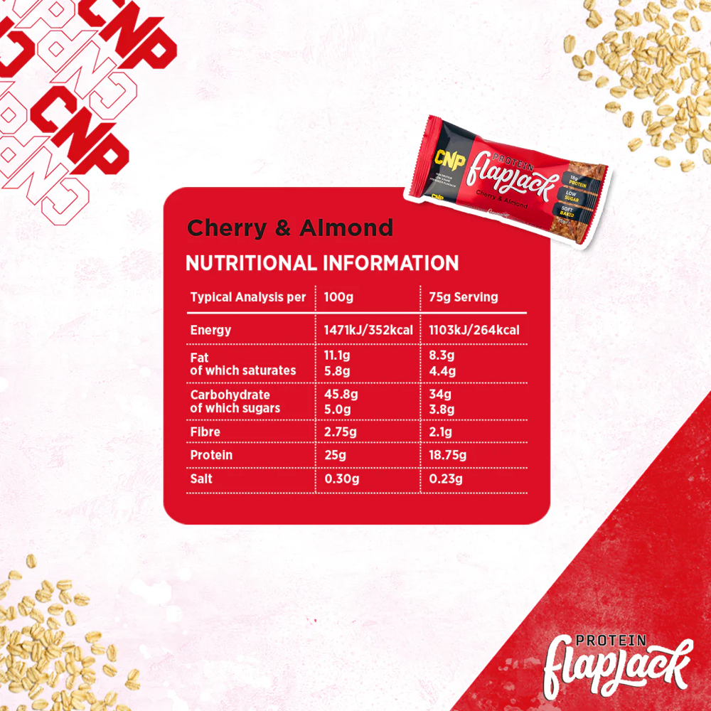 CNP Protein Flapjack Cherry Almond (12 x 75 g)