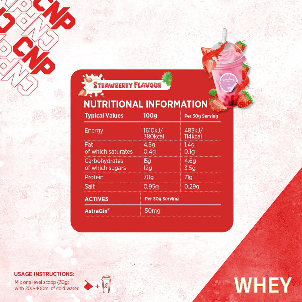 CNP Whey Strawberry (900 g)