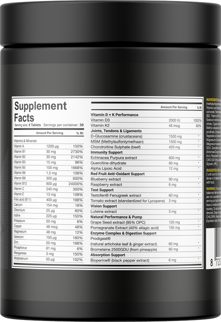 Dedicated Nutrition Alpha Triad (180 tabs)