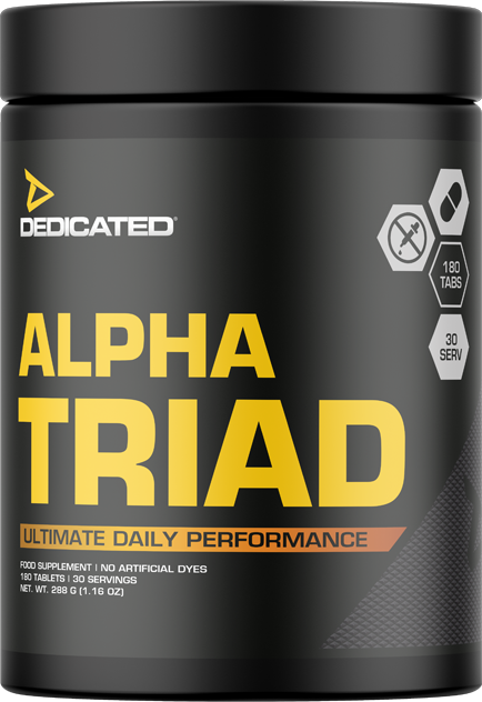 Dedicated Nutrition Alpha Triad (180 tabs)