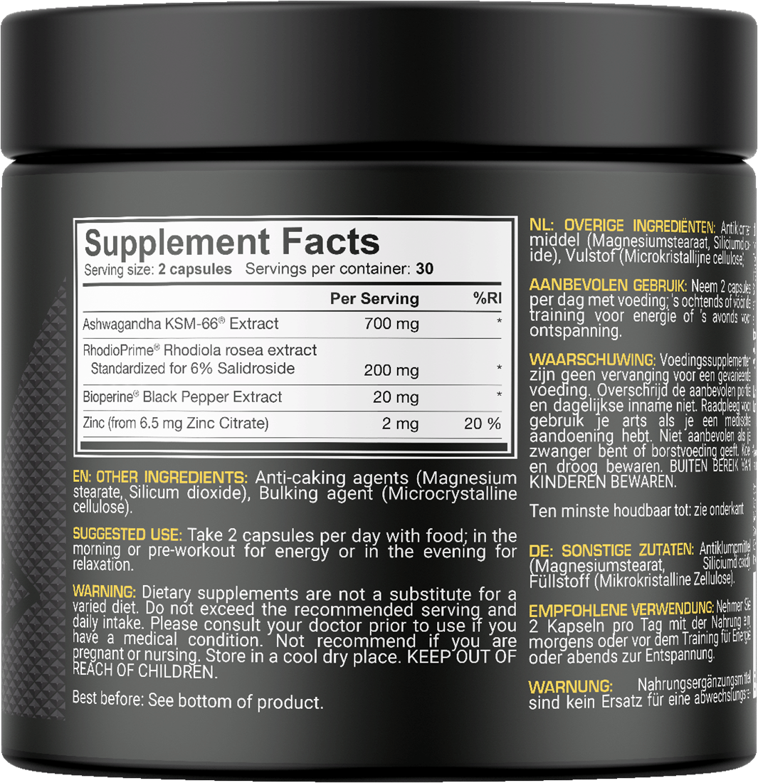 Dedicated Nutrition ASHWA-BOL (60 caps)