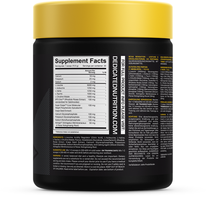 Dedicated Nutrition BCAA Sensation Sour Bombs (345 g)