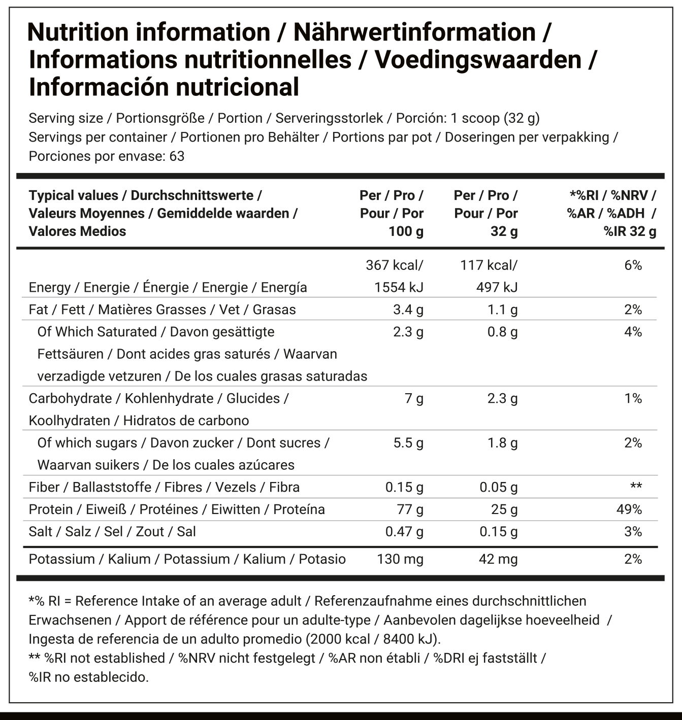 Dedicated Nutrition Fusion Pro Banana (2016 g)