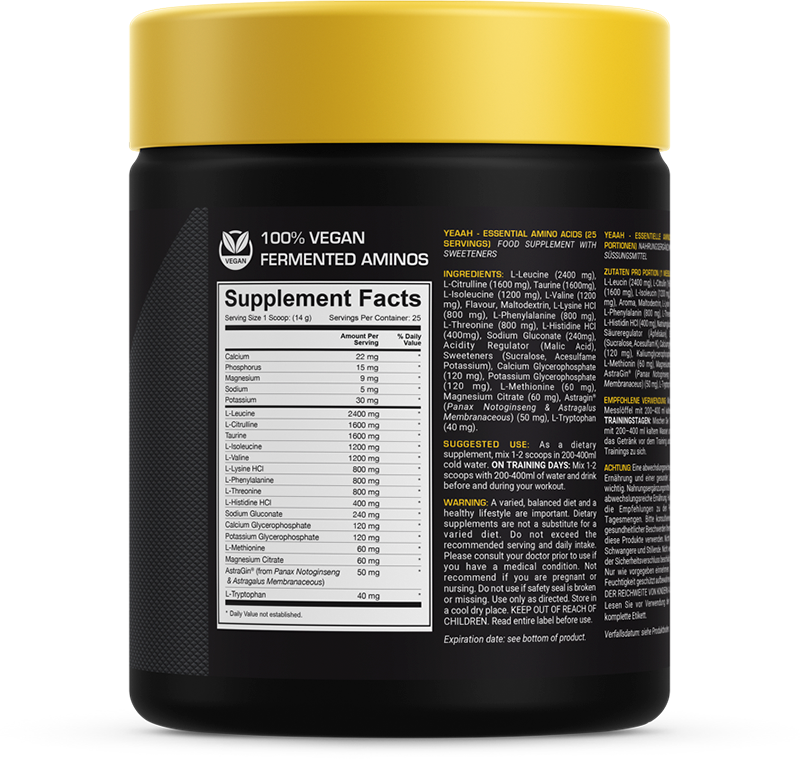 Dedicated Nutrition YEAAH Essential Amino Acids Grape Bubblegum (350 g)