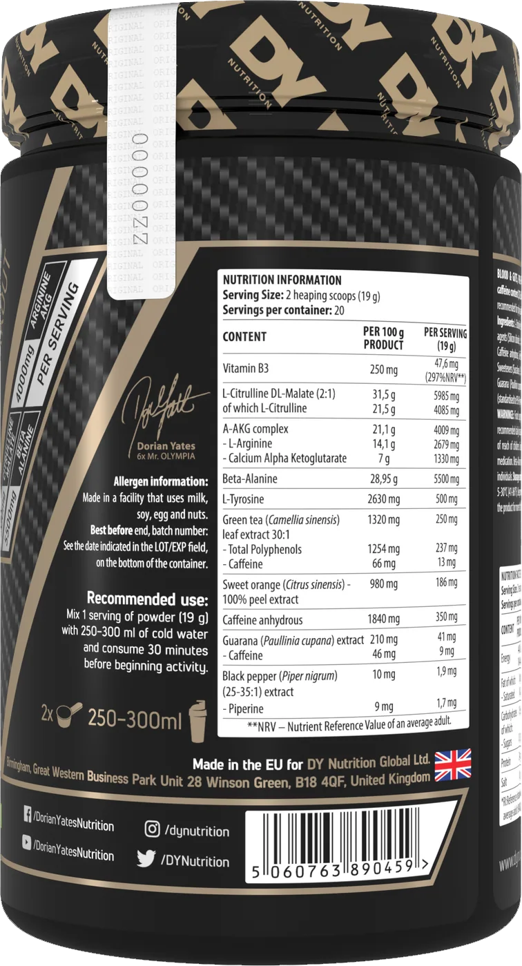 DY Nutrition Blood & Guts Mojito (380 g)
