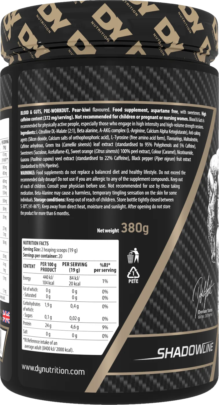 DY Nutrition Blood & Guts Pear Kiwi (380 g)