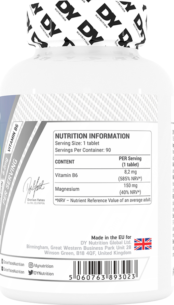 DY Nutrition Magnesium + B6 Organic (90 tabs)