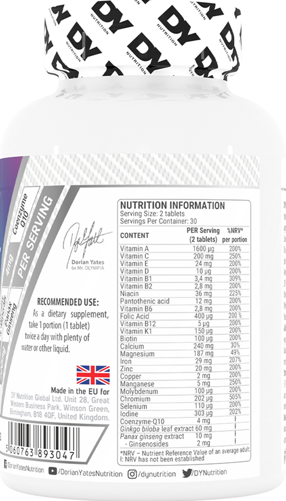 DY Nutrition Multivitamin Complex (60 tabs)