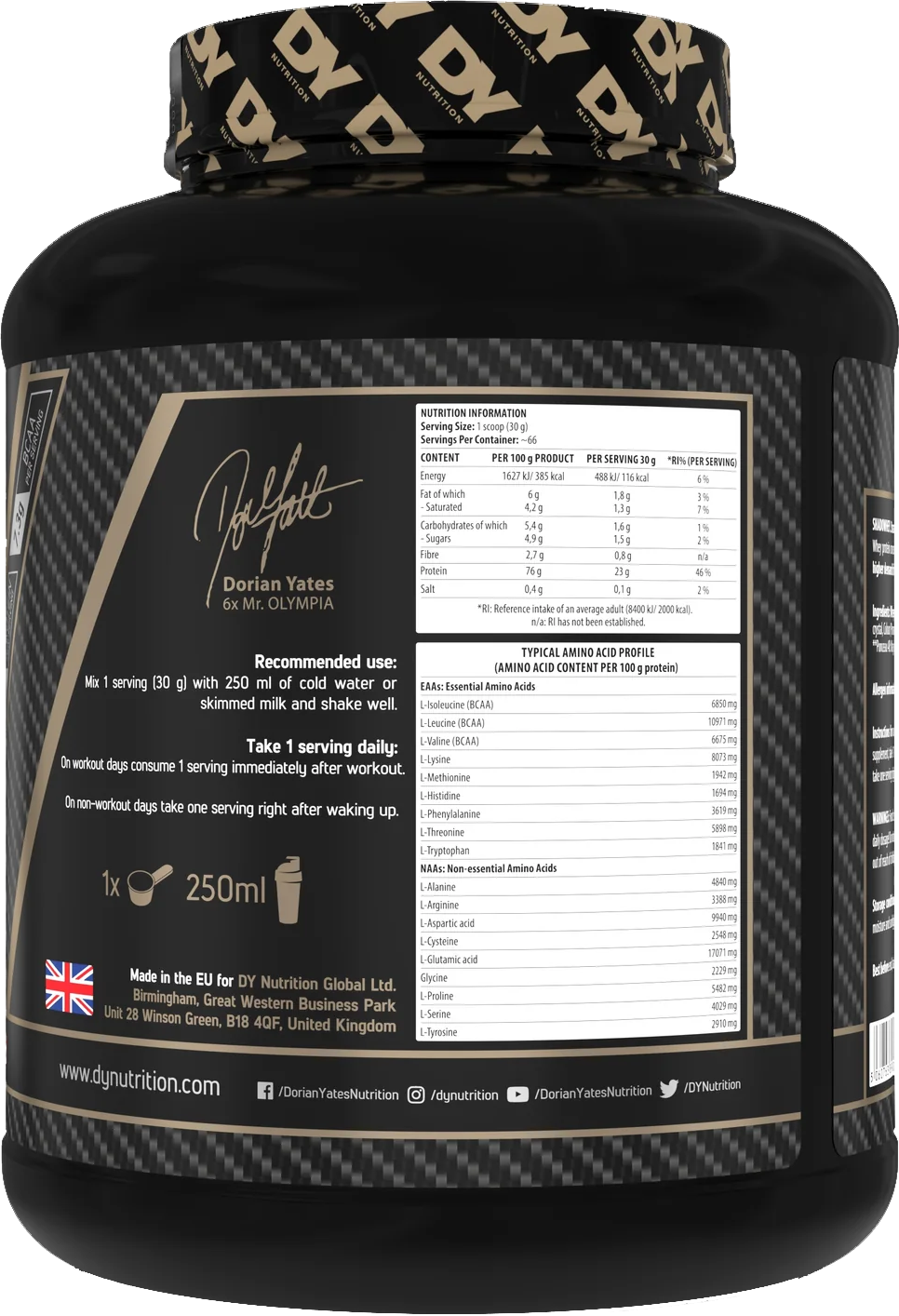 DY Nutrition Shadowhey Vanilla (2000 g)