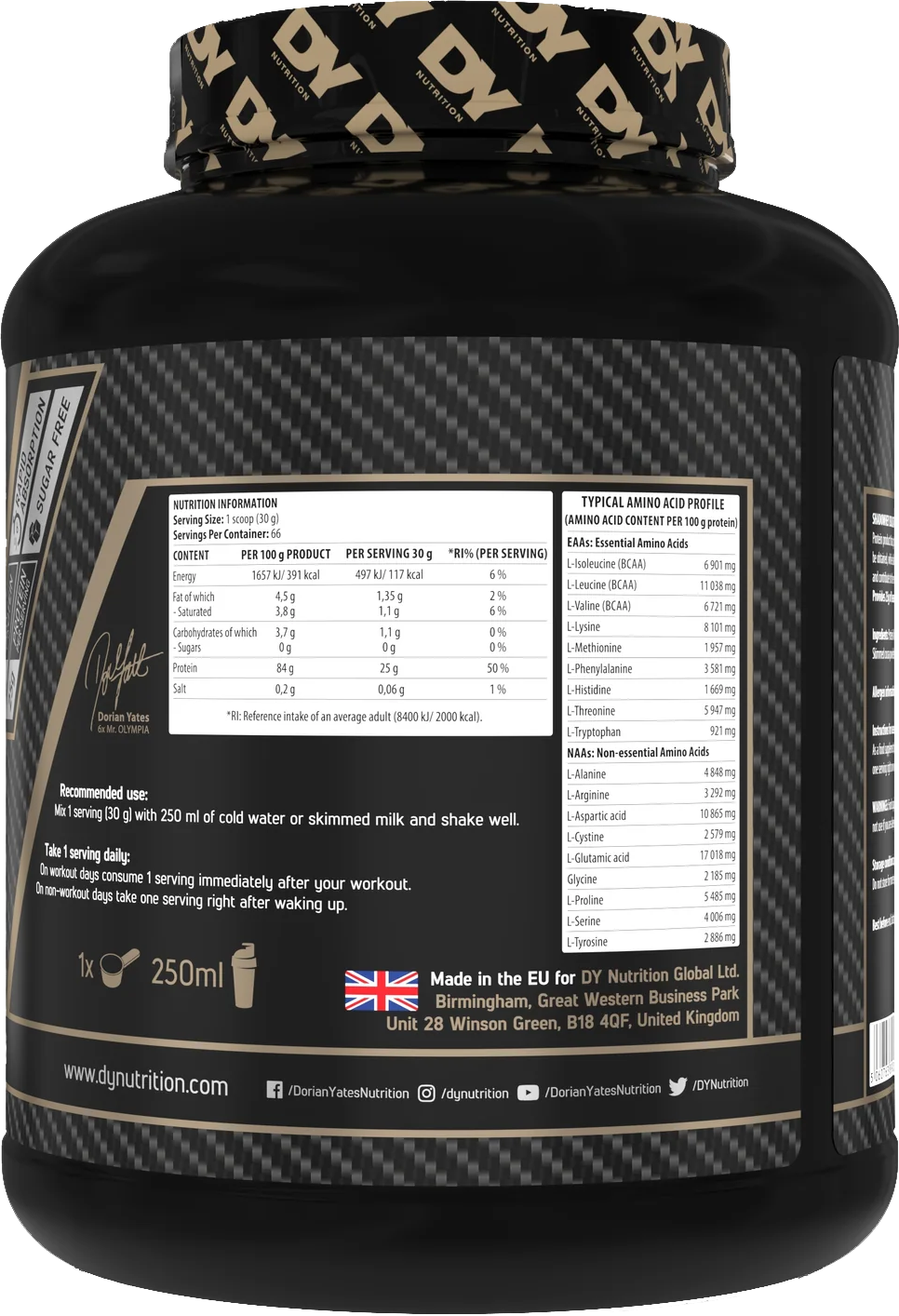 DY Nutrition Shadowhey Isolate Protein Vanilla Caramel (2000 g)