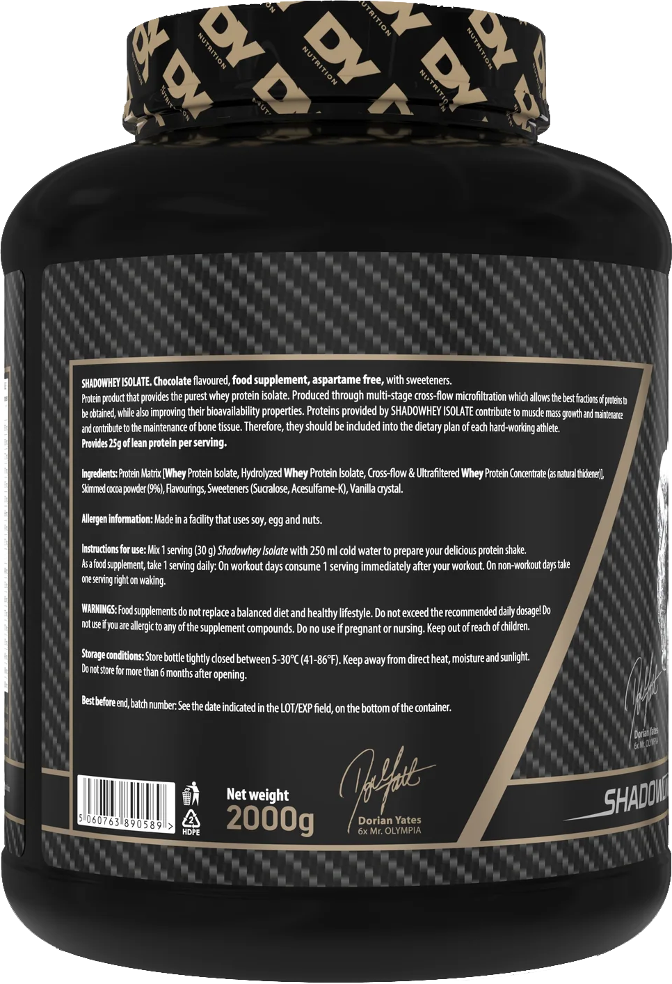 DY Nutrition Shadowhey Isolate Protein Vanilla Caramel (2000 g)