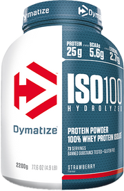 Dymatize ISO 100 Hydrolyzed Strawberry Blast (2200 g)