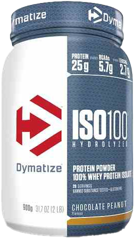 Dymatize ISO 100 Hydrolyzed Chocolate Peanut (900 g)