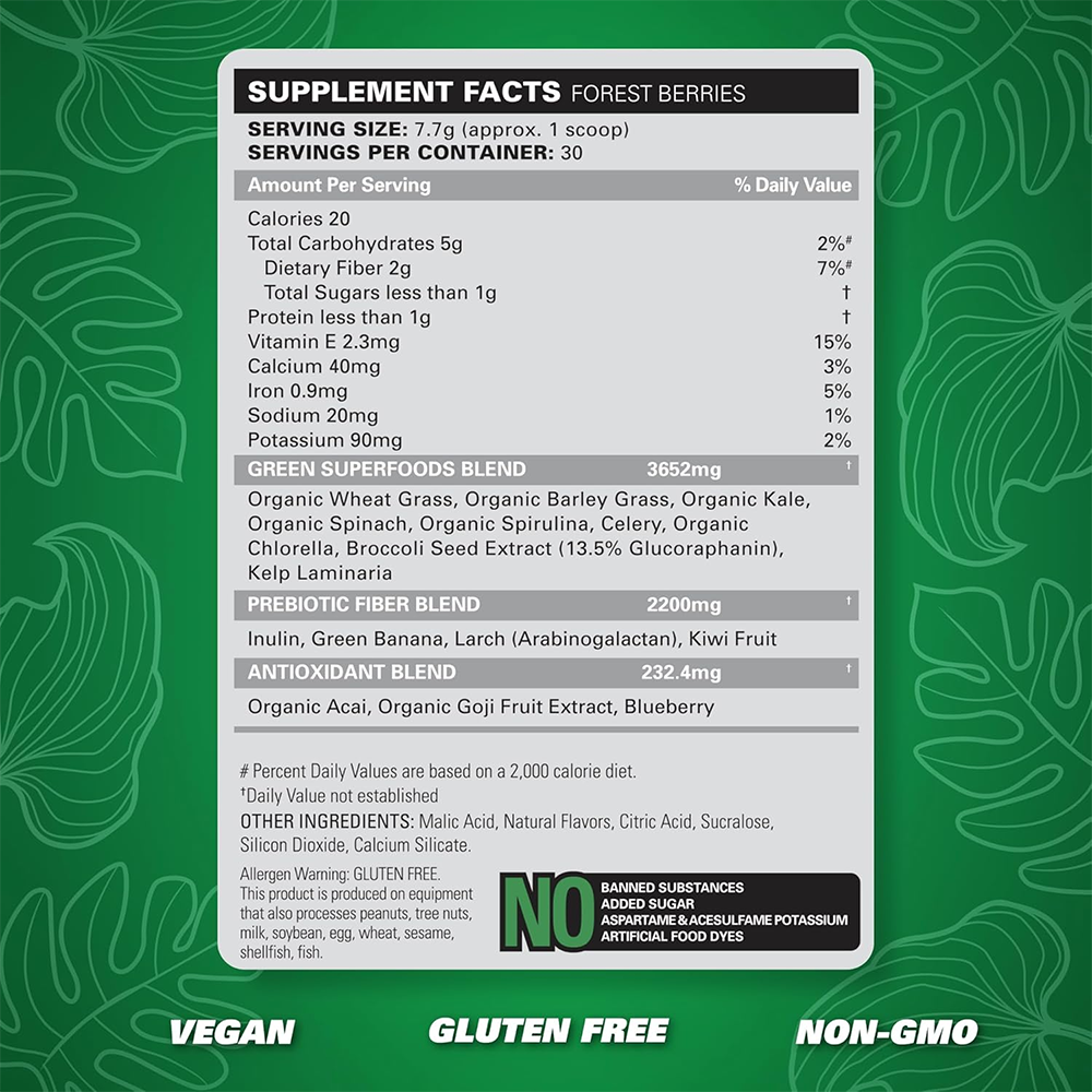 EHP Labs OxyGreens Forest Berries (30 servings)