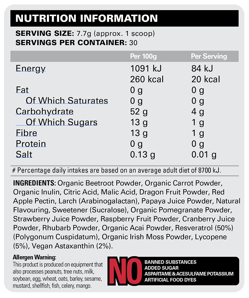 EHP Labs OxyReds Raspberry Refresh (30 servings)