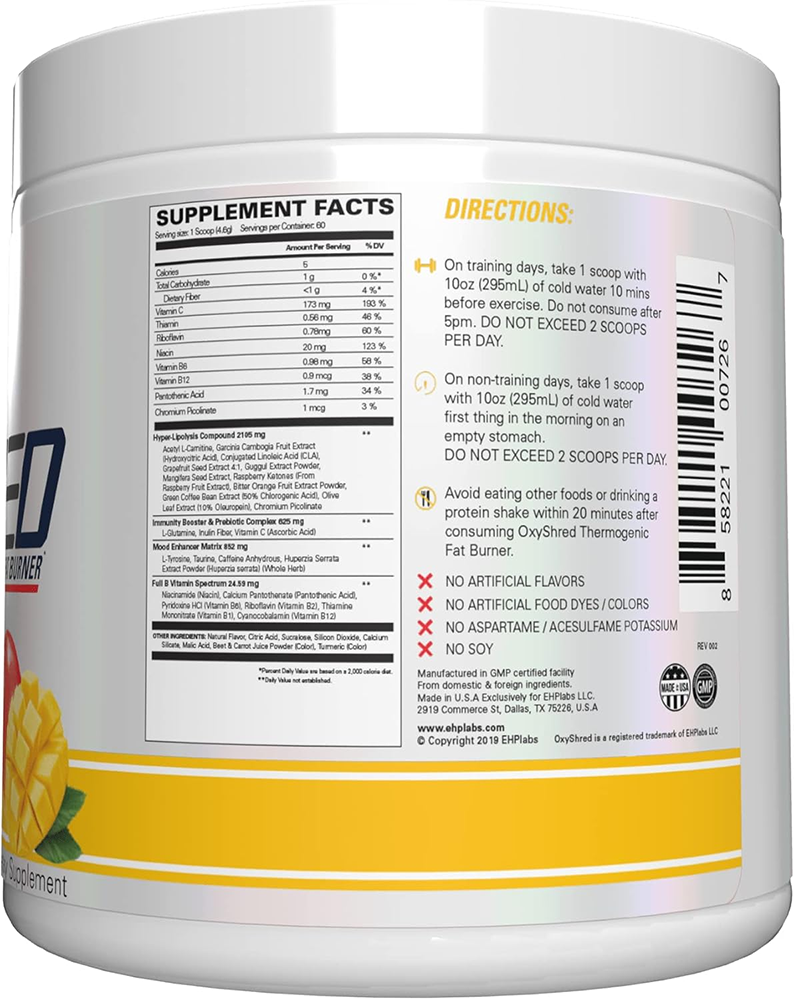 EHP Labs OxyShred Mango (60 servings)