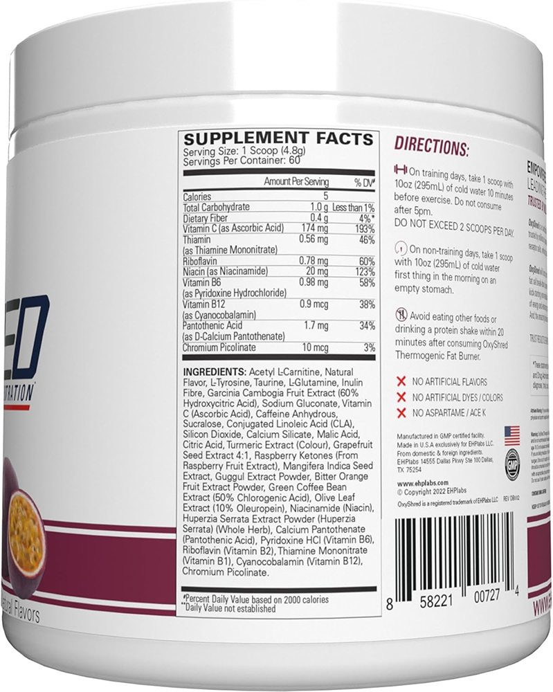 EHP Labs OxyShred Passionfruit (60 servings)