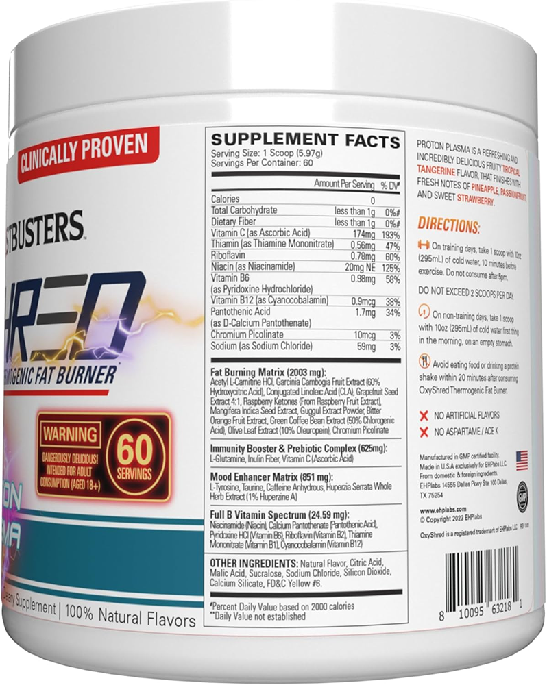 EHP Labs OxyShred Proton Plasma (60 servings)
