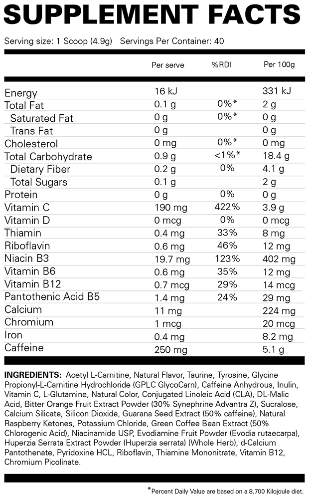 EHP Labs OxyShred Hardcore Grape Bubblegum (40 servings)