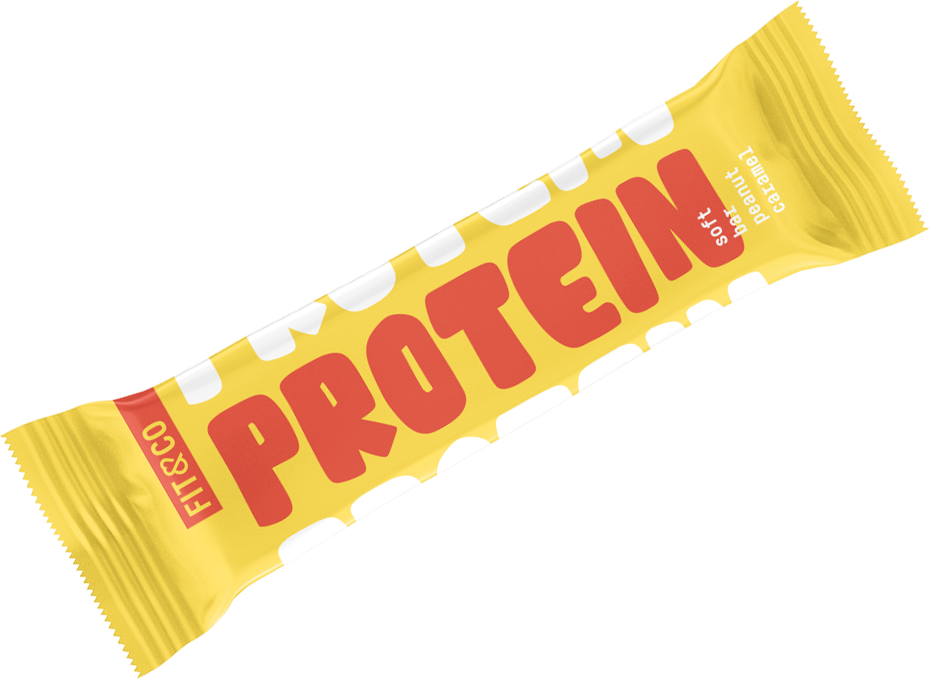 Fit & Co Protein Soft Bar Peanut Caramel (10 x 55 g)