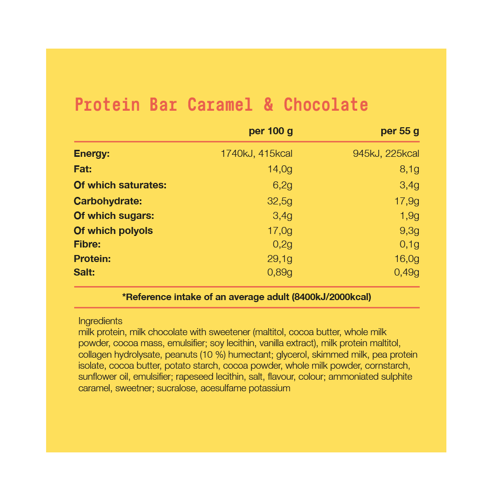 Fit & Co Protein Soft Bar Peanut Caramel (10 x 55 g)