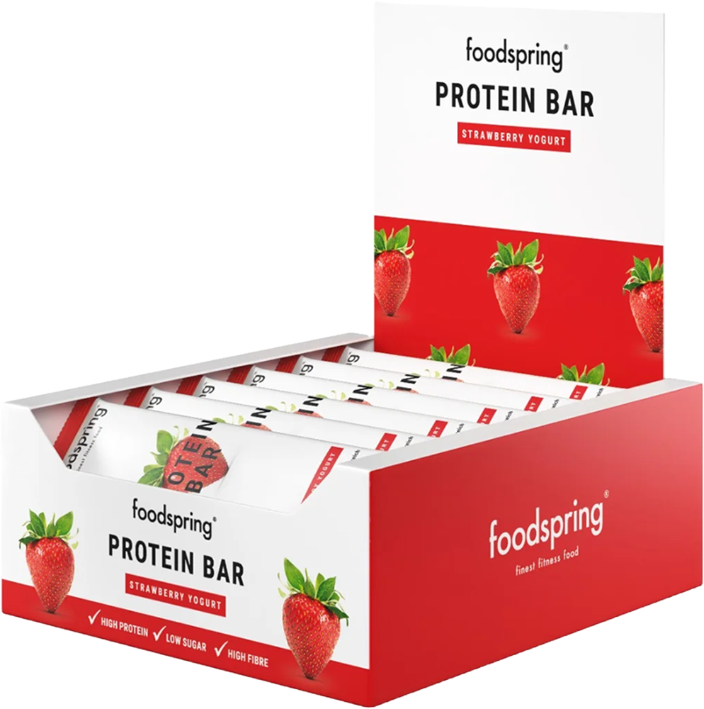 Foodspring Protein Bar Strawberry Yoghurt (12 x 60 g)