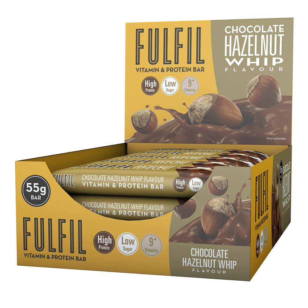 Fulfil Vitamin & Protein Bar Chocolate Hazelnut Whip (15 x 55 g)