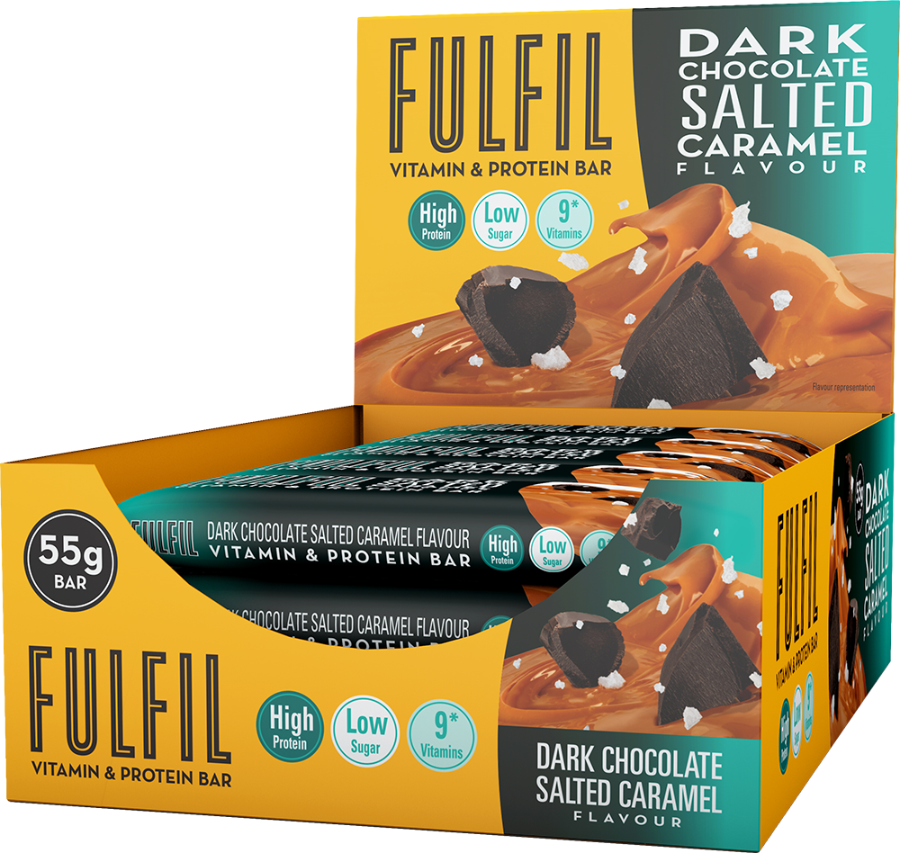 Fulfil Vitamin & Protein Bar Dark Salted Caramel (15 x 55 g)