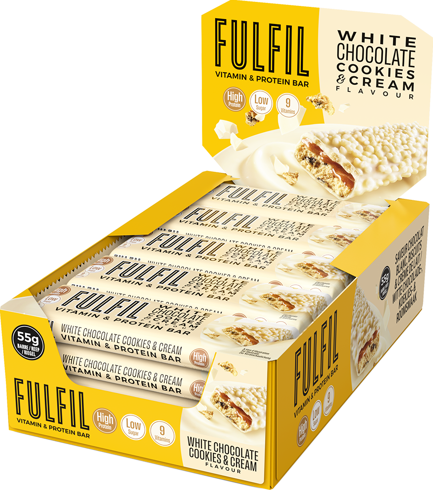 Fulfil Vitamin & Protein Bar White Chocolate Cookies & Cream (15 x 55 g)