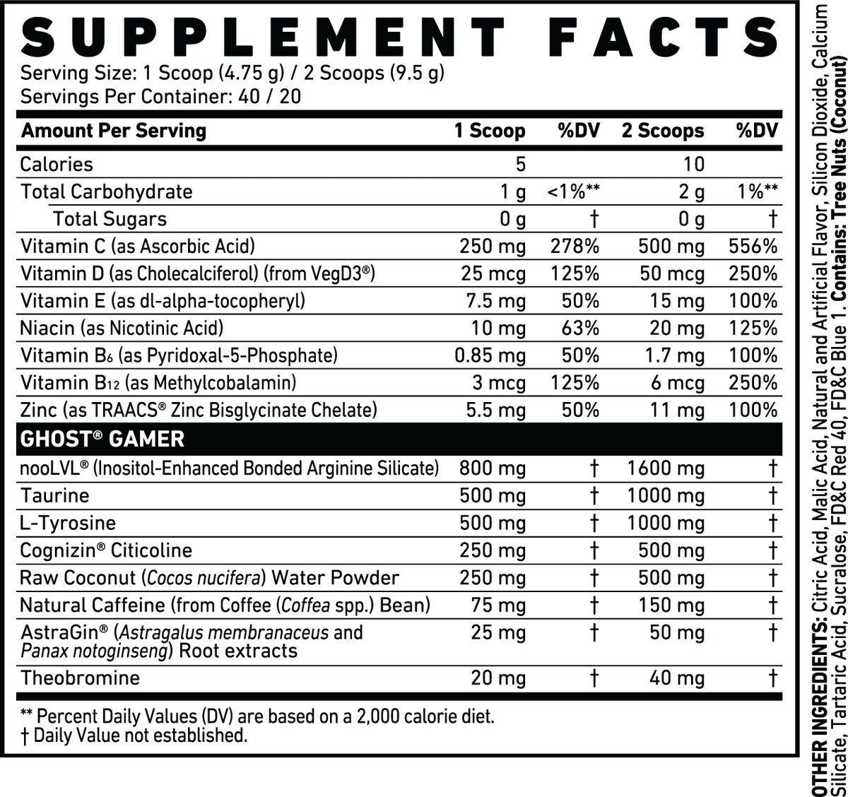 Ghost Gamer FaZe Pop (40 servings)