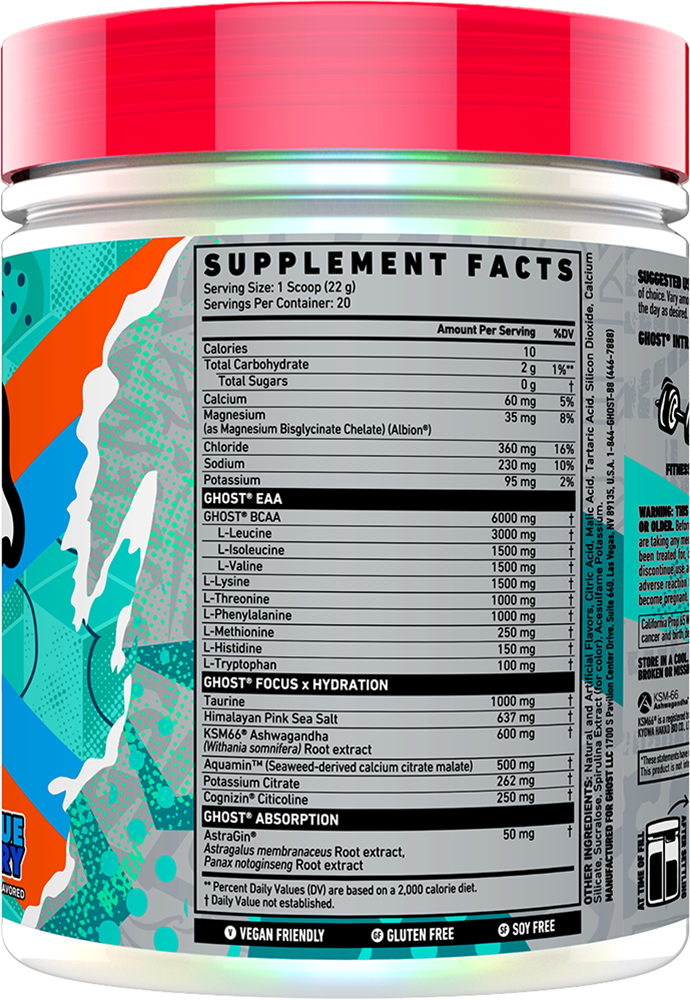 Ghost Intra Blue Raspberry (20 servings)