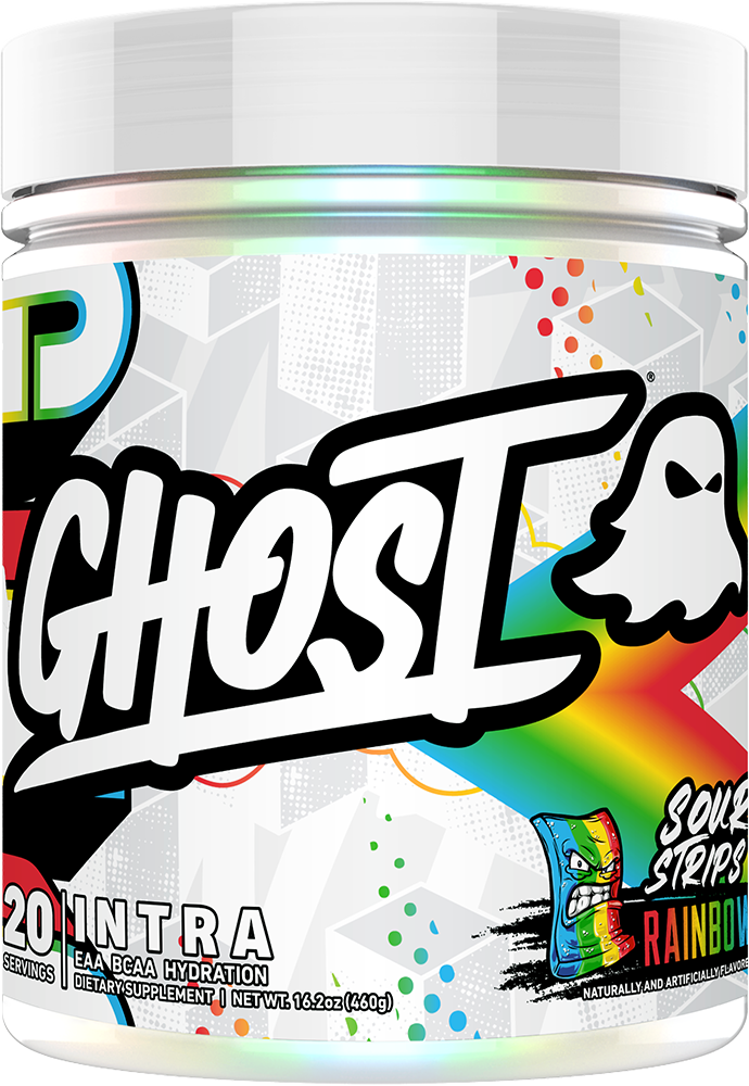 Ghost Intra Sour Strips Rainbow Candy (20 servings)