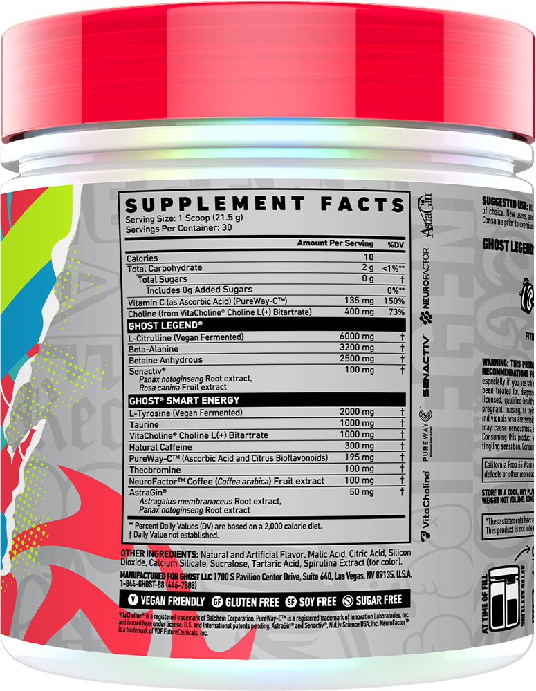 Ghost Legend V4 Blue Raspberry (30 servings)