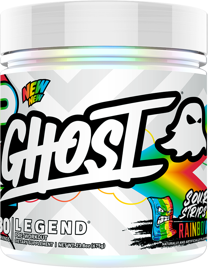 Ghost Legend V4 Sour Strips Rainbow Candy (30 servings)