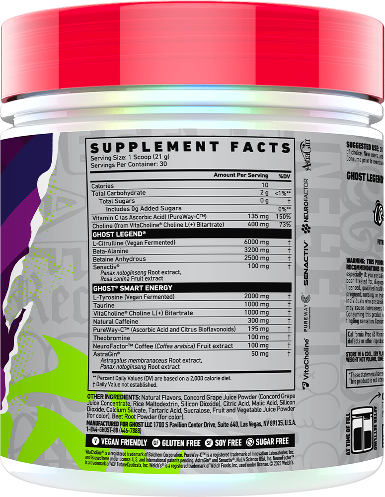 Ghost Legend V4 Welch's Grape (30 servings)