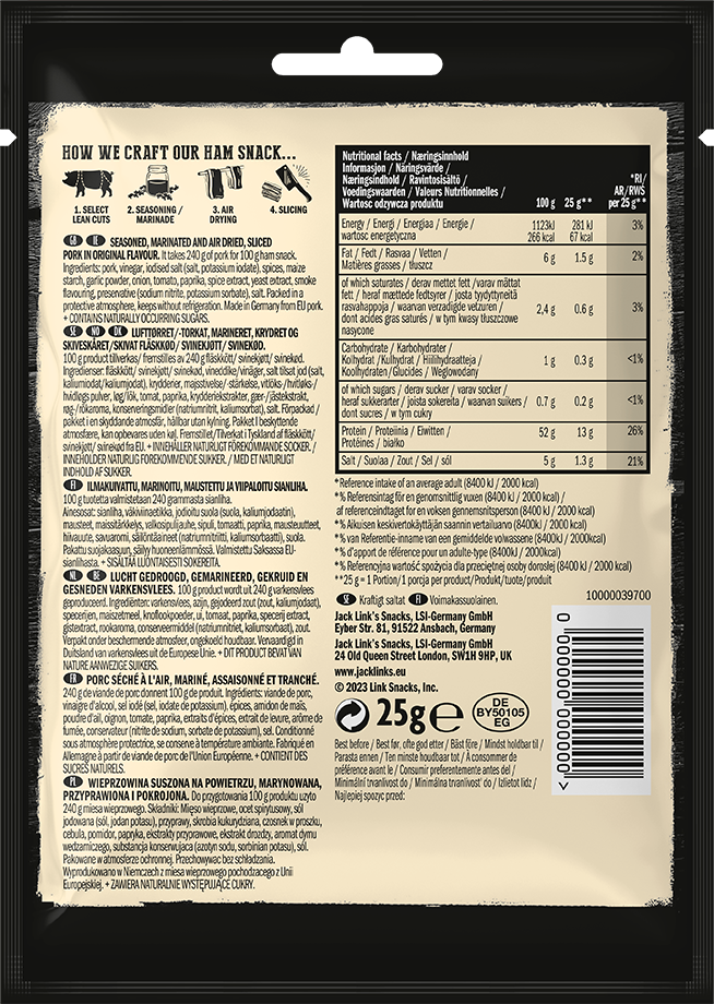 Jack Link's Ham Snack (12 x 25 g)