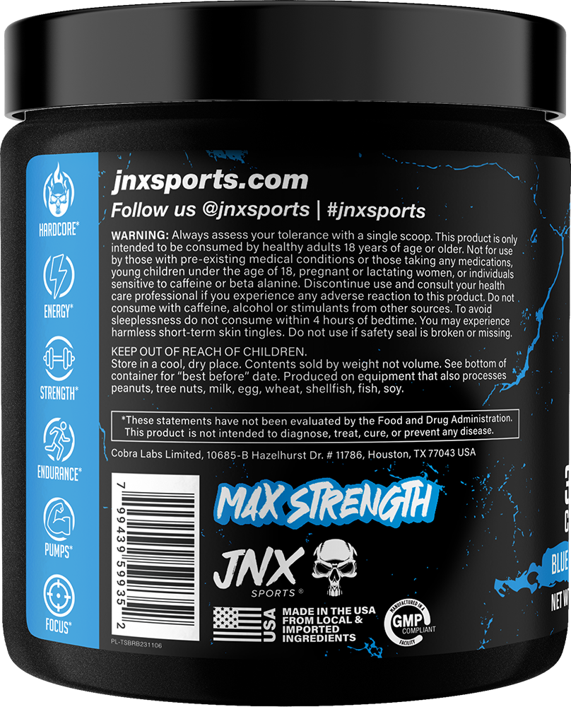 JNX The Shadow Pre-workout Blue Raspberry (270 g)