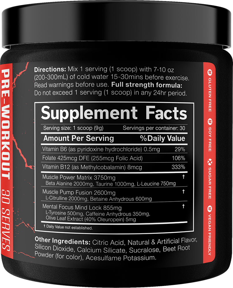 JNX The Shadow Pre-workout Fruit Punch (270 g)