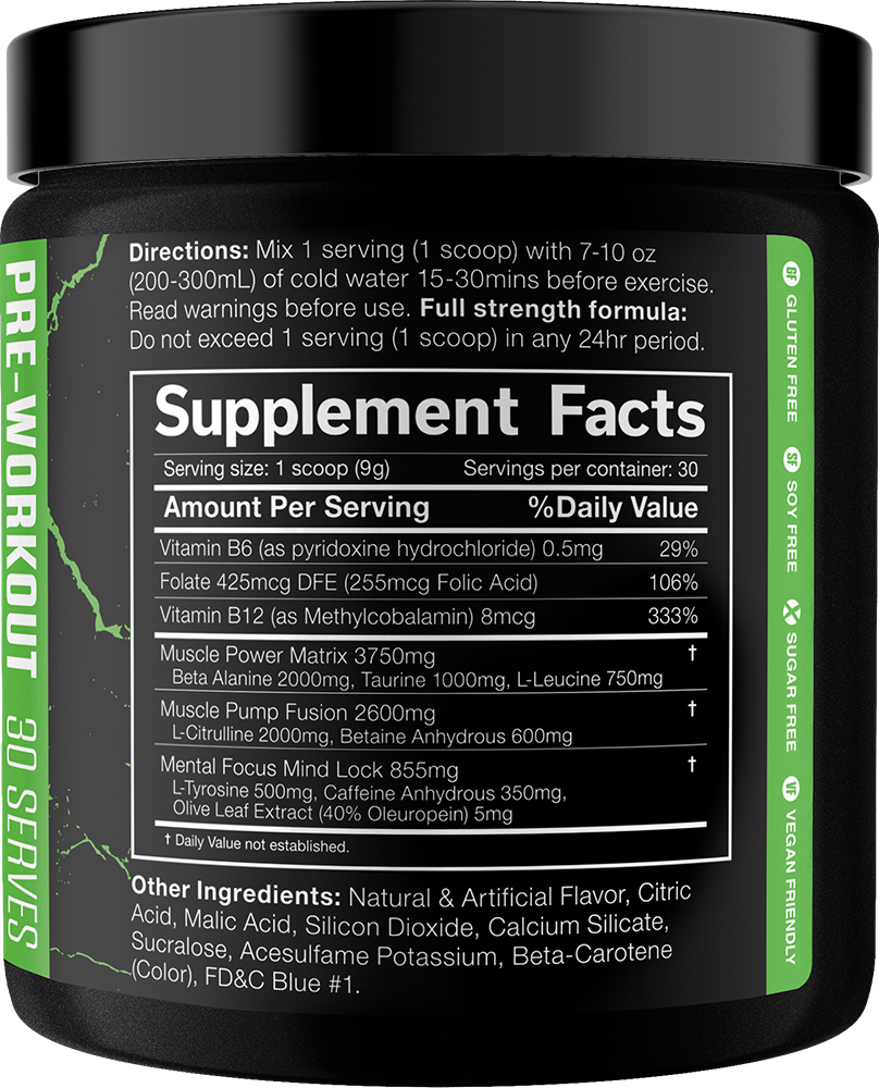 JNX The Shadow Pre-workout Green Apple (270 g)