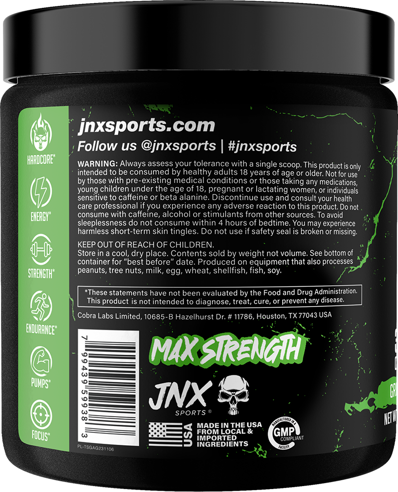 JNX The Shadow Pre-workout Green Apple (270 g)