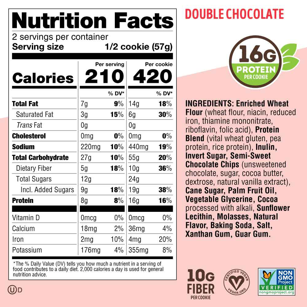 Lenny & Larry's The Complete Cookie Double Chocolate (12 x 113 g)