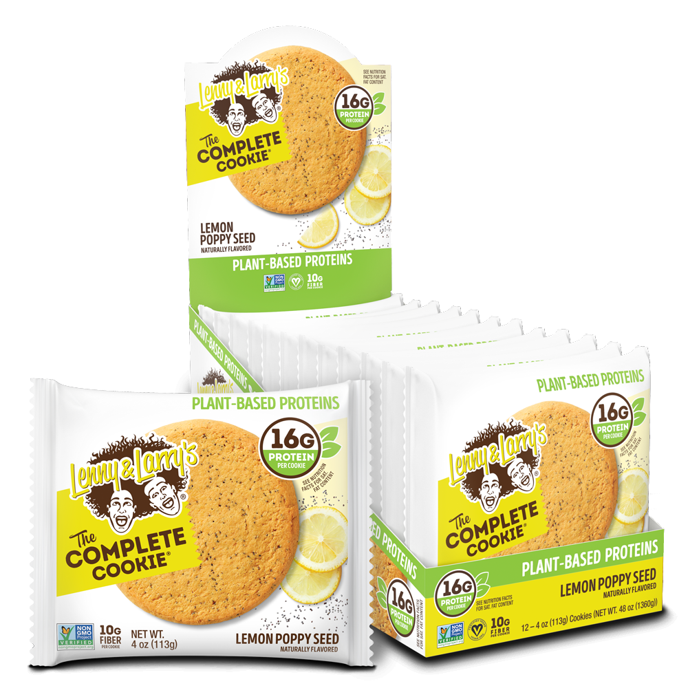 Lenny & Larry's The Complete Cookie Lemon Poppy Seed (12 x 113 g)