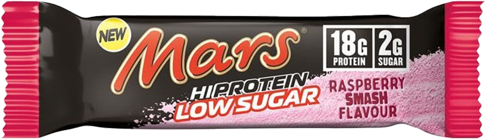 Mars HiProtein Low Sugar Bar Raspberry Smash (12 x 55 g)